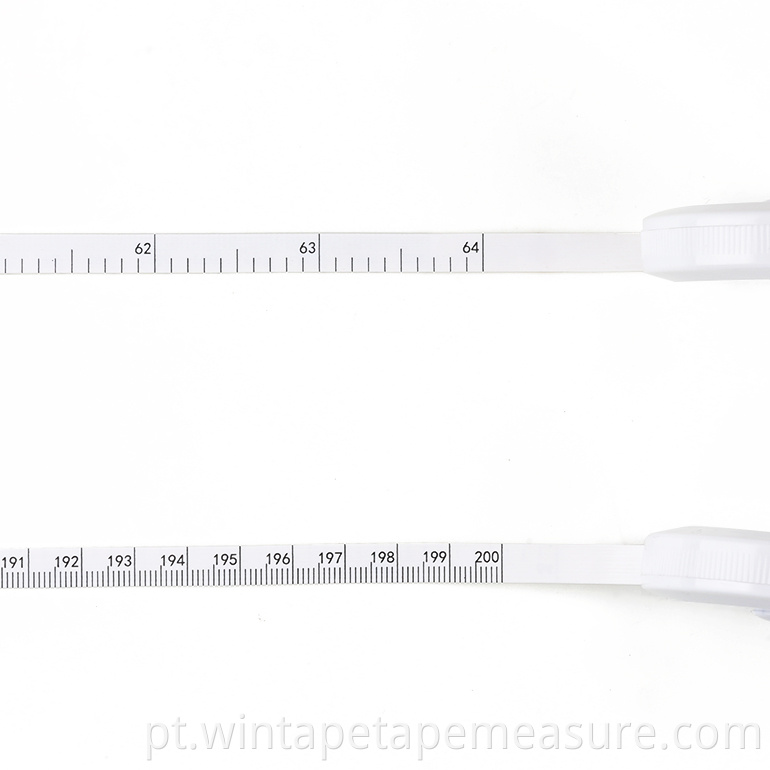 Circunferência de medição de diâmetro de tubo de madeira de 2m / 79 polegadas medindo item de ferramentas de medição de plástico OD com logotipo